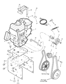 Engine Diagram and Parts List for 1695444-LP1695444-726E 2008 Briggs and Stratton Snow Blower